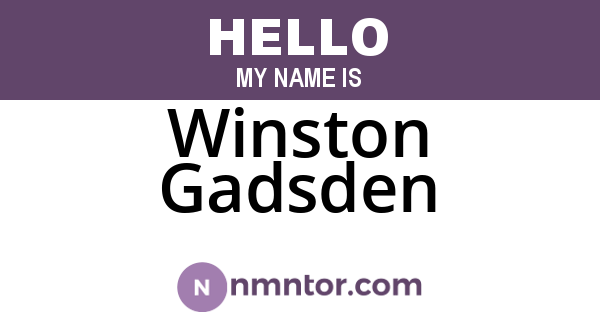 Winston Gadsden