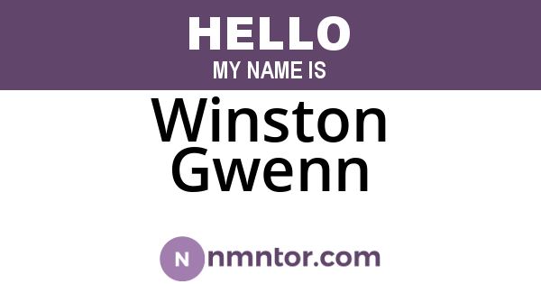 Winston Gwenn
