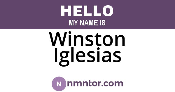 Winston Iglesias