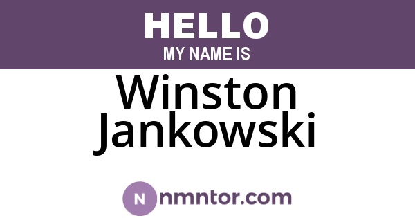Winston Jankowski