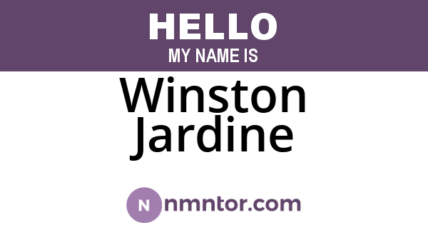 Winston Jardine