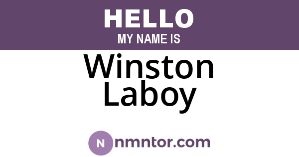 Winston Laboy