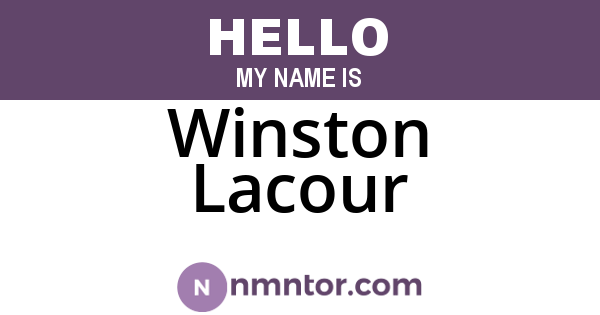 Winston Lacour