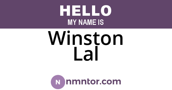 Winston Lal