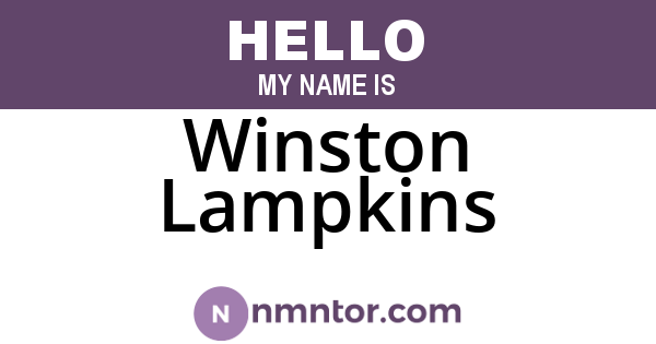 Winston Lampkins