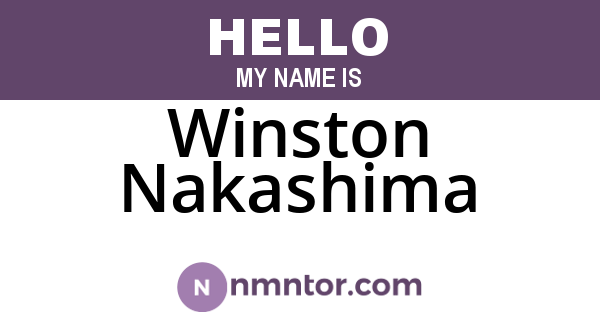 Winston Nakashima