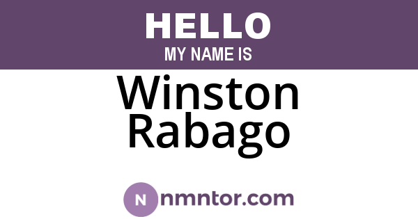 Winston Rabago