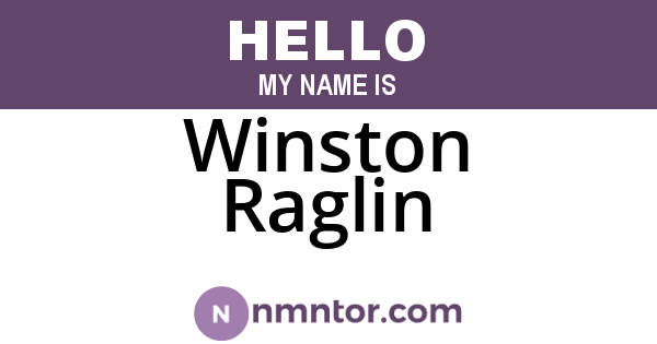 Winston Raglin