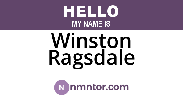 Winston Ragsdale