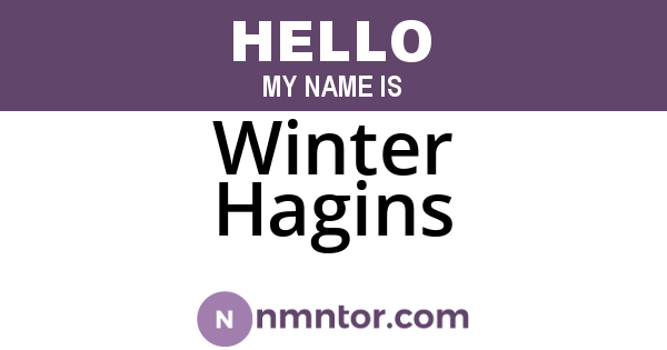 Winter Hagins