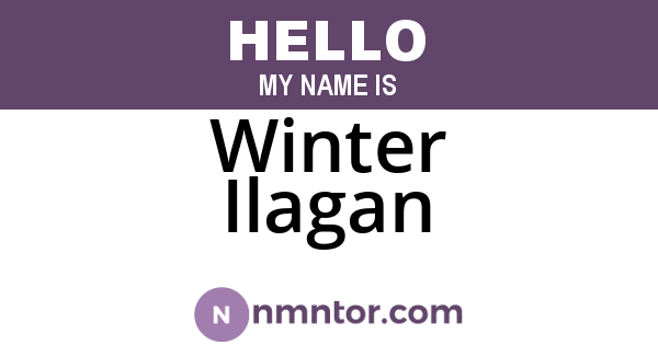 Winter Ilagan