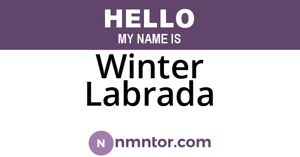 Winter Labrada