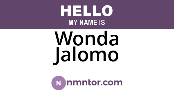 Wonda Jalomo