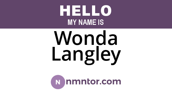 Wonda Langley