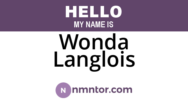 Wonda Langlois