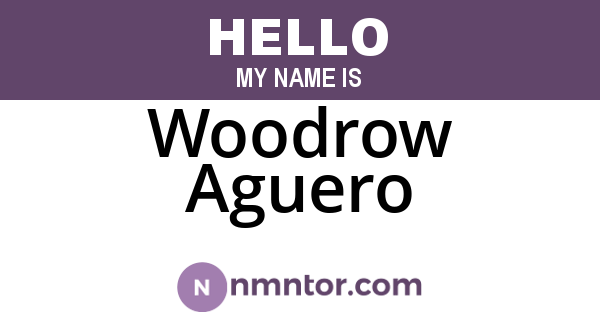 Woodrow Aguero