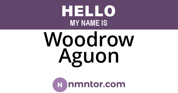 Woodrow Aguon