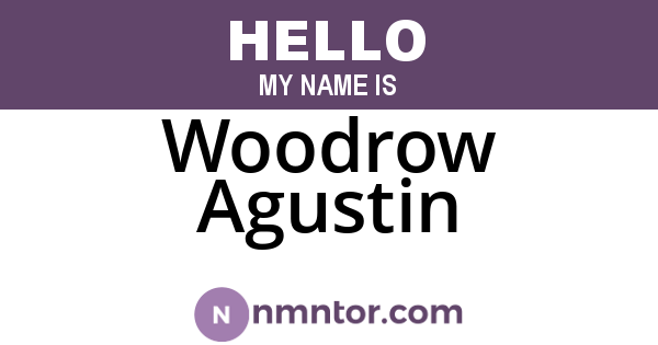 Woodrow Agustin