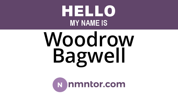 Woodrow Bagwell