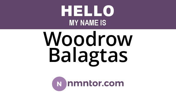 Woodrow Balagtas
