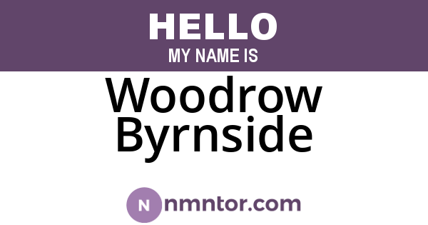 Woodrow Byrnside