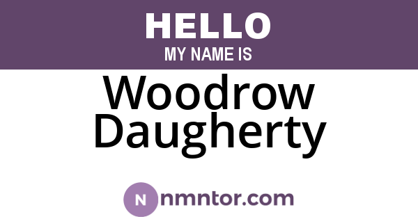 Woodrow Daugherty