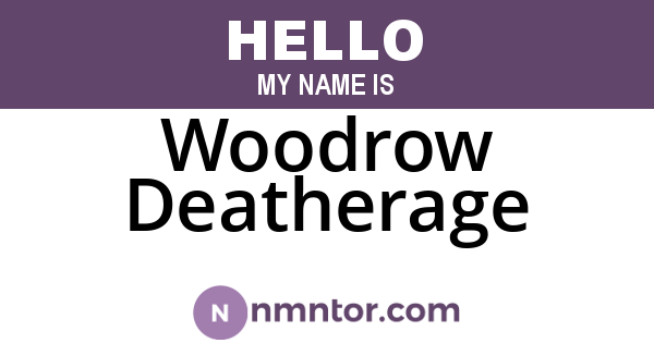 Woodrow Deatherage