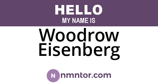 Woodrow Eisenberg