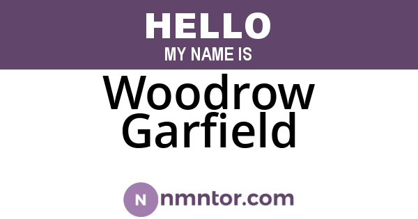 Woodrow Garfield