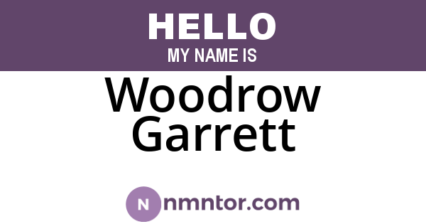 Woodrow Garrett