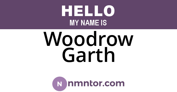 Woodrow Garth