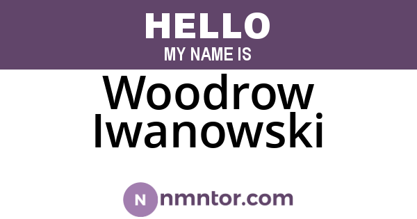 Woodrow Iwanowski