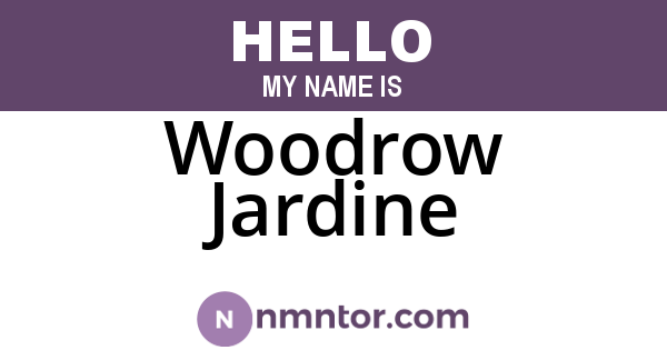 Woodrow Jardine