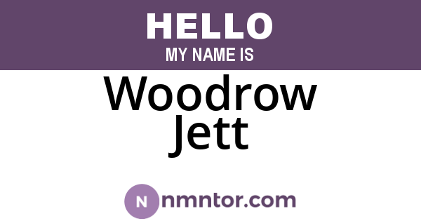 Woodrow Jett