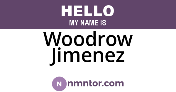 Woodrow Jimenez