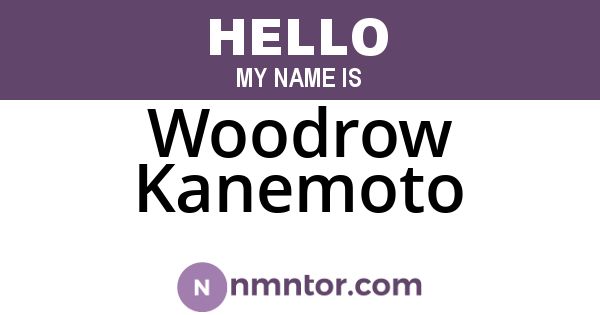 Woodrow Kanemoto