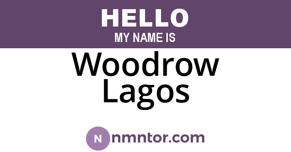 Woodrow Lagos