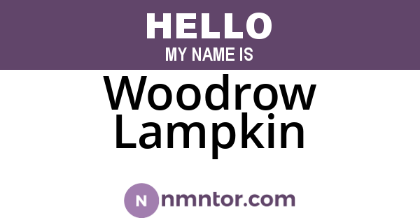 Woodrow Lampkin