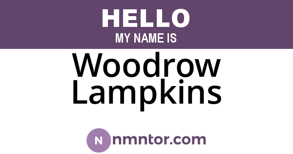 Woodrow Lampkins
