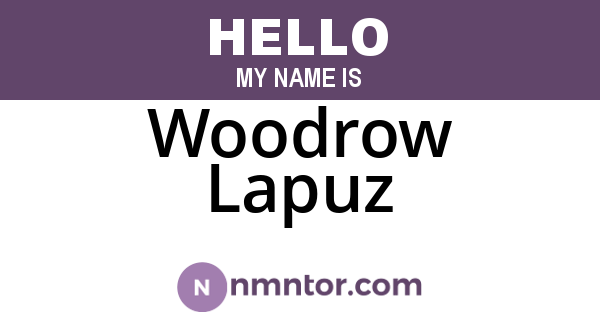 Woodrow Lapuz