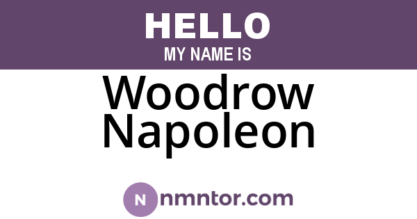 Woodrow Napoleon