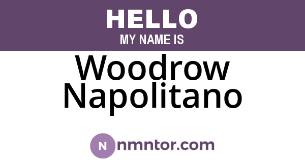 Woodrow Napolitano