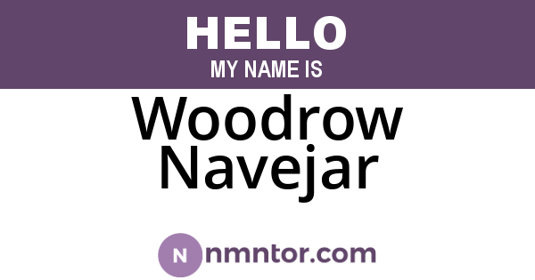 Woodrow Navejar