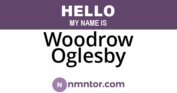 Woodrow Oglesby