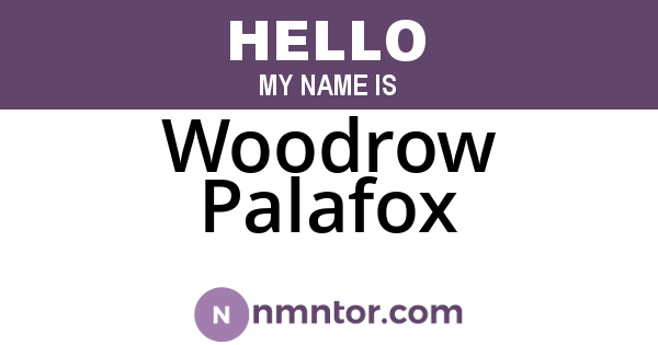 Woodrow Palafox