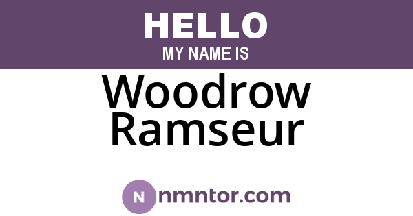 Woodrow Ramseur