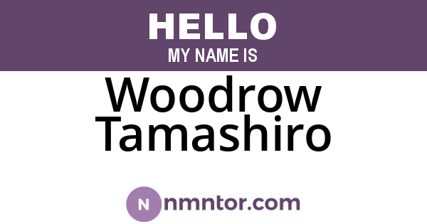 Woodrow Tamashiro