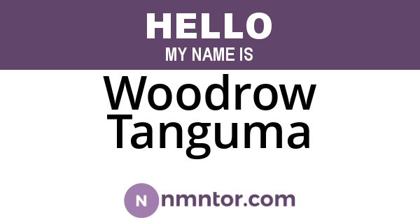 Woodrow Tanguma