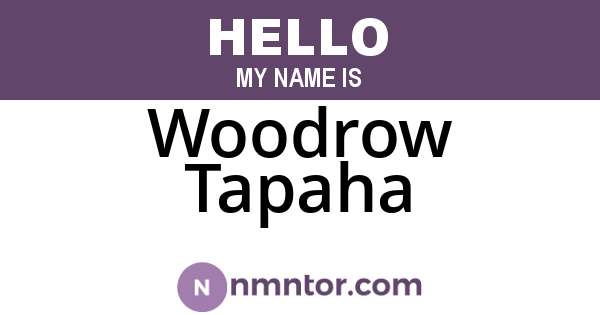 Woodrow Tapaha