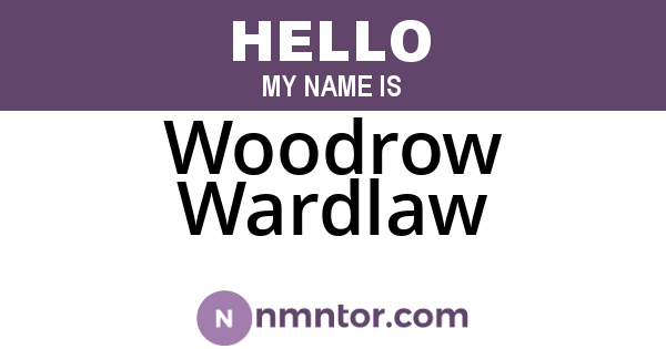 Woodrow Wardlaw